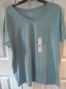 Camiseta para dama talla XXL (20) azul 100% algodón pima - Imagen 1 de 2