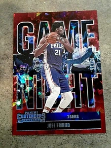 2020-21 Panini Contenders Joel Embiid Game Night Cracked Ice Insert #'d 12/25 - Picture 1 of 3