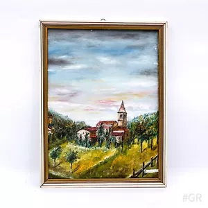 Ölgemälde „Kirche“ Italien Landschaft Landschaftsmalerei mit Bilderrahmen - Bild 1 von 22