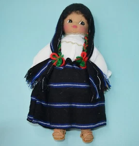 Souvenir Doll Traditional Costume 11” Dressed Soft Bodied & woven skirt - Picture 1 of 3