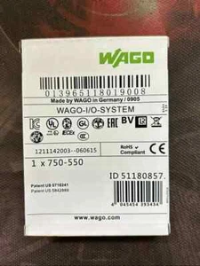 New In Box WAGO 750-550 2-Channel Analog Output PLC Module 750 550 1PC - Picture 1 of 2