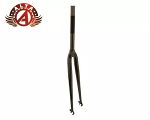 ALTA Bicycle 700 Bike Steel 309 Fork 1" Threaded Black Road Bike Fork - Picture 1 of 1