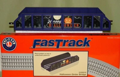 Lionel 2125010 Halloween FasTrack Girder Bridge w/ Removable Sides O ga. 2021 - Image 1 of 4