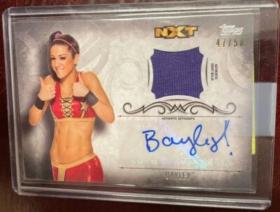 2016 TOPPS WWE UNDISPUTED Bayley Autograph & Relic #UARBAY 47/50 - Image 1 of 2