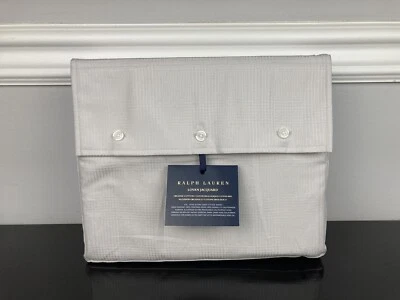 Ralph Lauren Lovan Jacquard Organic Cotton Deep Fitted Sheet Platinum CAL KING - Image 1 of 3