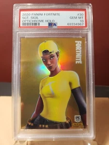 2020 Panini Fortnite Series 2 #30 Sgt. Sigil Optichrome Holo PSA 10 Gem Mint - Picture 1 of 2