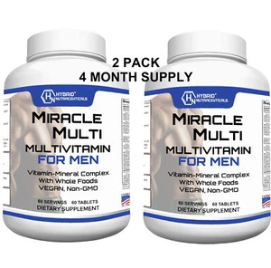 Multivitamin für Männer, täglich Männer Multivitamine mit Probiotika gentechnikfrei, 2er-Pack - Bild 1 von 10