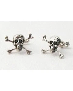 Skull and Cross Bones Cufflinks Set - Picture 1 of 1