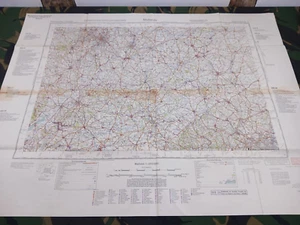 WW2 "RESTRICTED" GERMAN map of KEY REGIONAL TARGETS entitled "MIDLANDS" - Picture 1 of 22