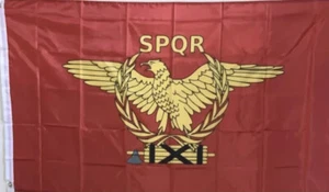 SPQR ROMAN EMPIRE IXI 3x5' FLAG: 2-BRASS GROMMETS IN/OUTDOOR/100D POLY -NEW - Picture 1 of 3