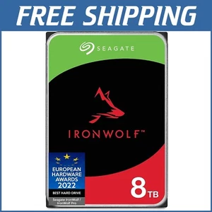 NAS-Optimized 8TB HDD - IronWolf 7200 RPM Internal Drive with Data Recovery - Picture 1 of 9
