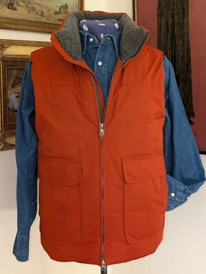 MEDIUM Banana Republic Goose Down Sturdy Shell 5-PKT Fleece Collar Puffer Vest - Image 1 of 4