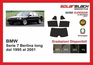 pellicola oscurante BMW serie 7 berlina long dal 1995-01 kit posteriore SUPERIOR - Imagen 1 de 1