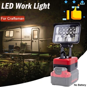 For Craftsman 20V Max Li-ion Battery New Cordless LED Work Light for Camping US - Picture 1 of 8