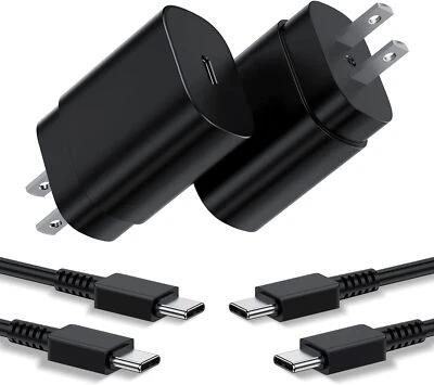 Cable cargador de pared USB-C súper rápido para Samsung Galaxy S24 S23 S22 S21 S20 Ultra Foto 1 de 4