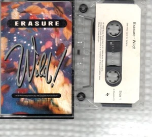 ERASURE - Wild - Cassette Tape Album *Drama, Blue Savannah* - Picture 1 of 2