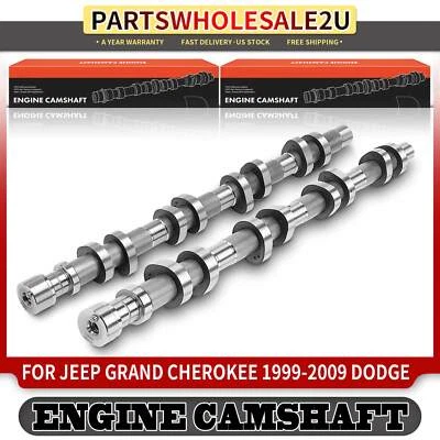 2 件左右发动机凸轮轴适用于道奇 Dakota Durango Jeep Ram 1500 克莱斯勒 — 第 1/4 张图片