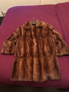 Genuine vintage real mink fur coat - Picture 1 of 4