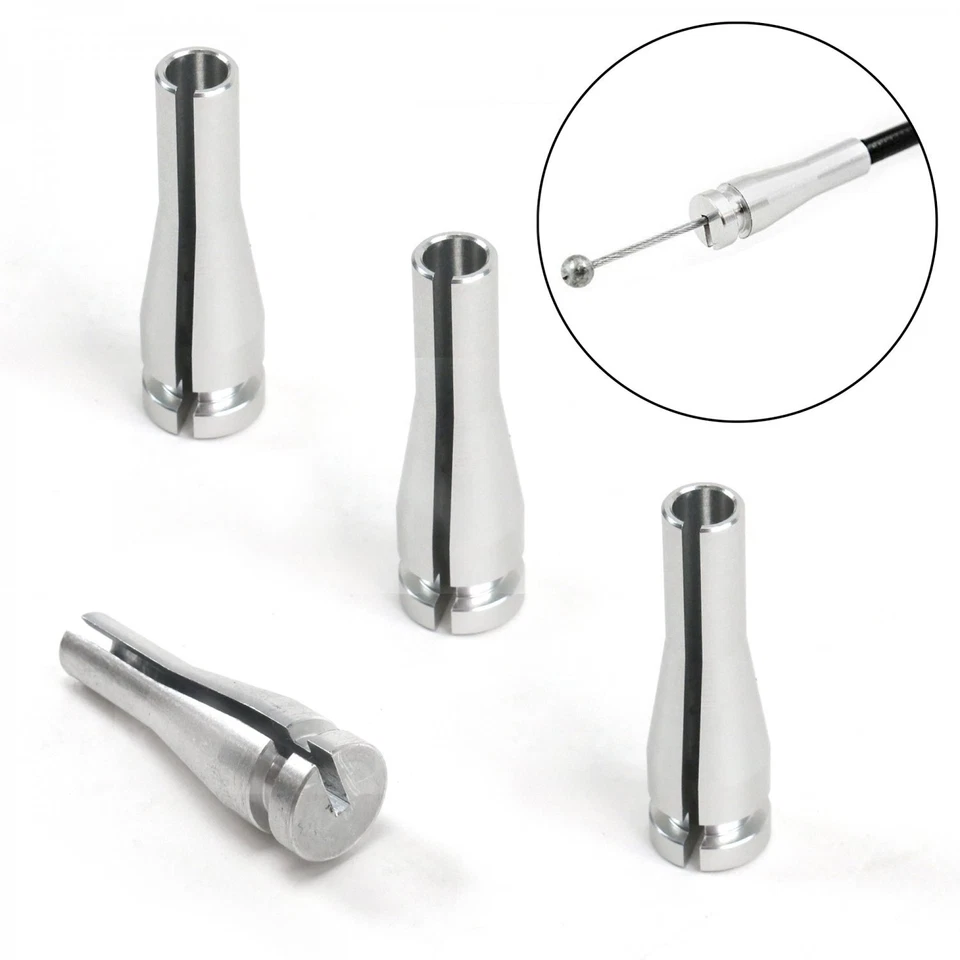 Kit de reparación de 4 extremos de cable de cierre de manija de puerta de camión trasero Ford Ranger Expedition F150 Foto 1 de 4