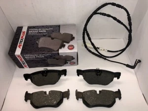 Pastiglie freno posteriori e sensore per BMW Serie 1 E81 E82 E87 E88 2004-2014 - Foto 1 di 3