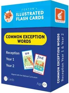 Common Exception Words Flash Cards: Reception, Year 1 &Year 2 Words ILLUSTRATED! - Picture 1 of 3
