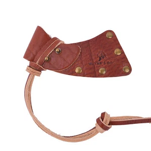 Leder Axtscheide Abdeckung Halter Klingenschutz Beil Kopfbedeckung Handarbeit - Bild 1 von 66
