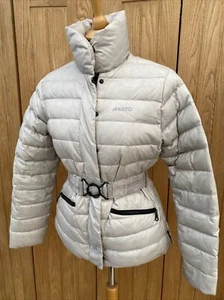 Damen Elfenbein MUSTO Sport DAUNENFEDER FÜLLEN Mantel JACKE Schnee UK 12 bis 38' - Bild 1 von 15
