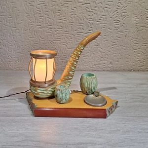 🟢Lampada Scultura da tavolo a forma di pipa di Aldo Tura - Imagen 1 de 9