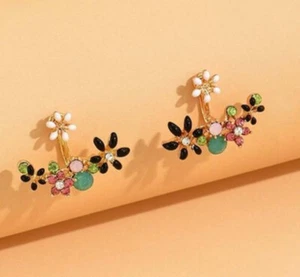Chaquetas orejeras de jardín con flores - Imagen 1 de 2