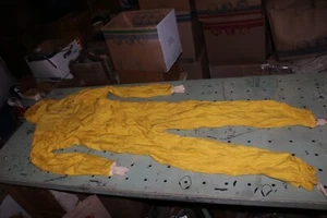 NOS ? 1960's cold war protective coveralls w hood suit sz Small / Medium - Picture 1 of 9