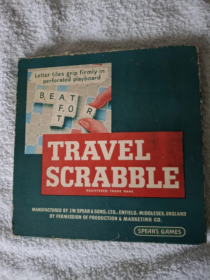 Vintage Collectable Travel Scrabble Spears Games Spears Games - Image 1 of 4
