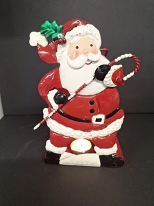 Metal Santa Tea Light Holder. Christmas Decor. - Picture 1 of 8