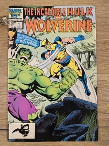 October 1986 Marvel Comics The Incredible Hulk And Wolverine #1 Comic Book - Picture 1 of 14
