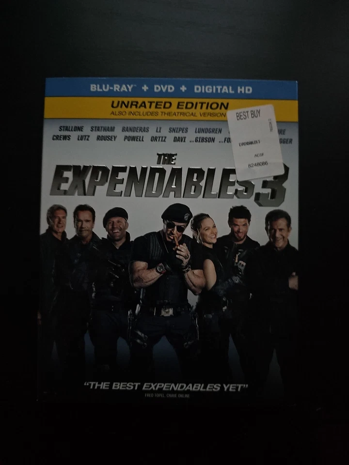The Expendables 3 Unrated Edition(Blu-ray, DVD, 2014) - Image 1 of 1