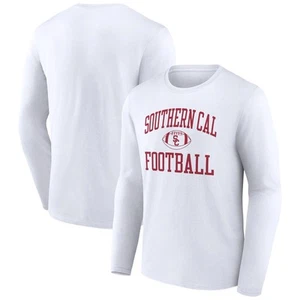 Men's White USC Trojans First Sprint Team Long Sleeve T-Shirt - Picture 1 of 3