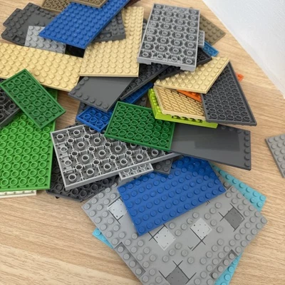 LEGO Multicolor small Base Plates Mixed Bulk Pack 1 Pound Lot *See Description!* - Image 1 of 4