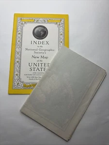 1940 - Map Index and Map - United States & Canada / Mexico - National Geographic - Picture 1 of 11
