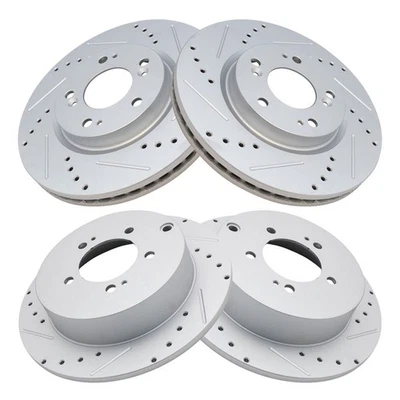 Juego de rotores de freno delanteros y traseros para Mitsubishi Outlander 2007-2013 Foto 1 de 4