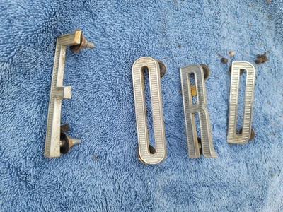 1961-1967 Ford Econoline Van OEM Van Truck Grill Letters Ford Emblem - Image 1 of 2