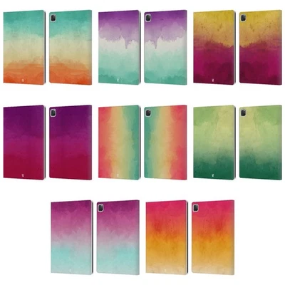 HEAD CASE DESIGNS WATERCOLOURED OMBRE LEATHER BOOK WALLET CASE FOR APPLE iPAD - Image 1 of 4