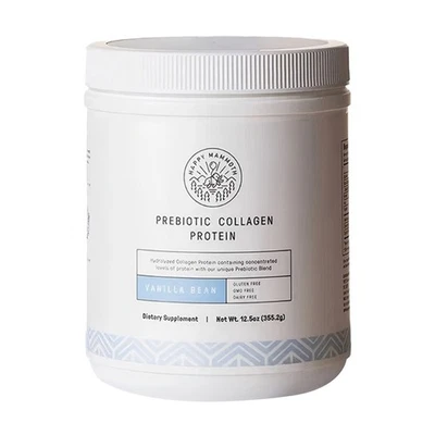 Happy Mammoth Prebiotic Collagen Protein Vanilla Bean 360g FREE Shipping - Image 1 of 4