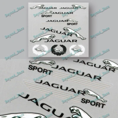 VIP Car Door Window Laptop Case Vinyl Decal Sticker for Jaguar Cars -9pcs (Set) - Image 1 of 3