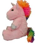 Spark Create Imagine Pink Sparkly Rainbow Unicorn Plush Stuffed Animal 12" Toy 