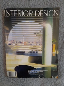 Interior Design, Vintage Magazine, July 1985. Rare. Architecture - Picture 1 of 3