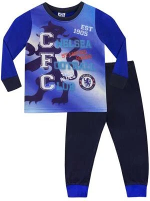 Boys Girls Kids Chelsea Football Club Pyjamas Pj's Age 7-8 9-10 Years New