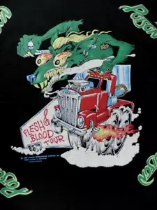 Poison - Flesh & Blood Tour - Original Vintage 1990 Unused Bandanna - Bandana - Bild 1 von 1
