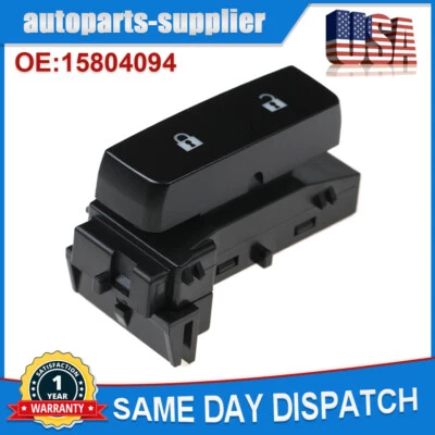 Interruptor de bloqueo de puerta delantero derecho derecho 15804094 para Chevy Silverado GMC Sierra 1500 Foto 1 de 4