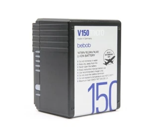 bebob V150MICRO 14.4V, 147Wh, 10.2Ah V-Mount Li-Ion Battery - Made in Germany - Picture 1 of 5
