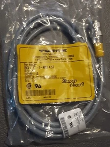 TURCK M12 EUROFAST CORDSET STRAIGHT FEMALE RKV 4.5T-1-RKV 4.5T , ID # U2389 -13 - Picture 1 of 11