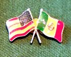 Souvenir USA Italy Mini Flag Emblem